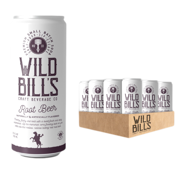 Wild Bill's - Root Beer: Premium Cane Sugar Soda