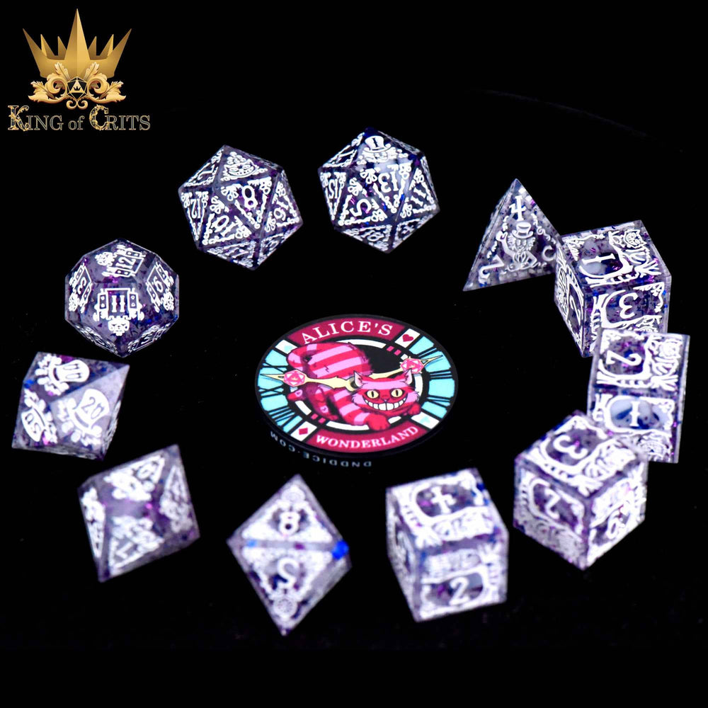 Alice's Wonderland - 11 Dice Set (Sharp Edge)