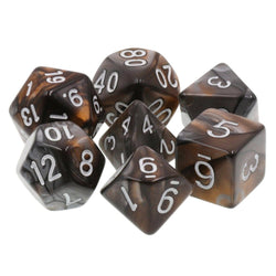 Bronze Coins RPG Dice Set