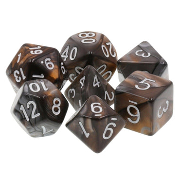 Bronze Coins RPG Dice Set