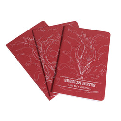 DM Journal Set – RPG Campaign Notebooks for D&D Game Masters: Red