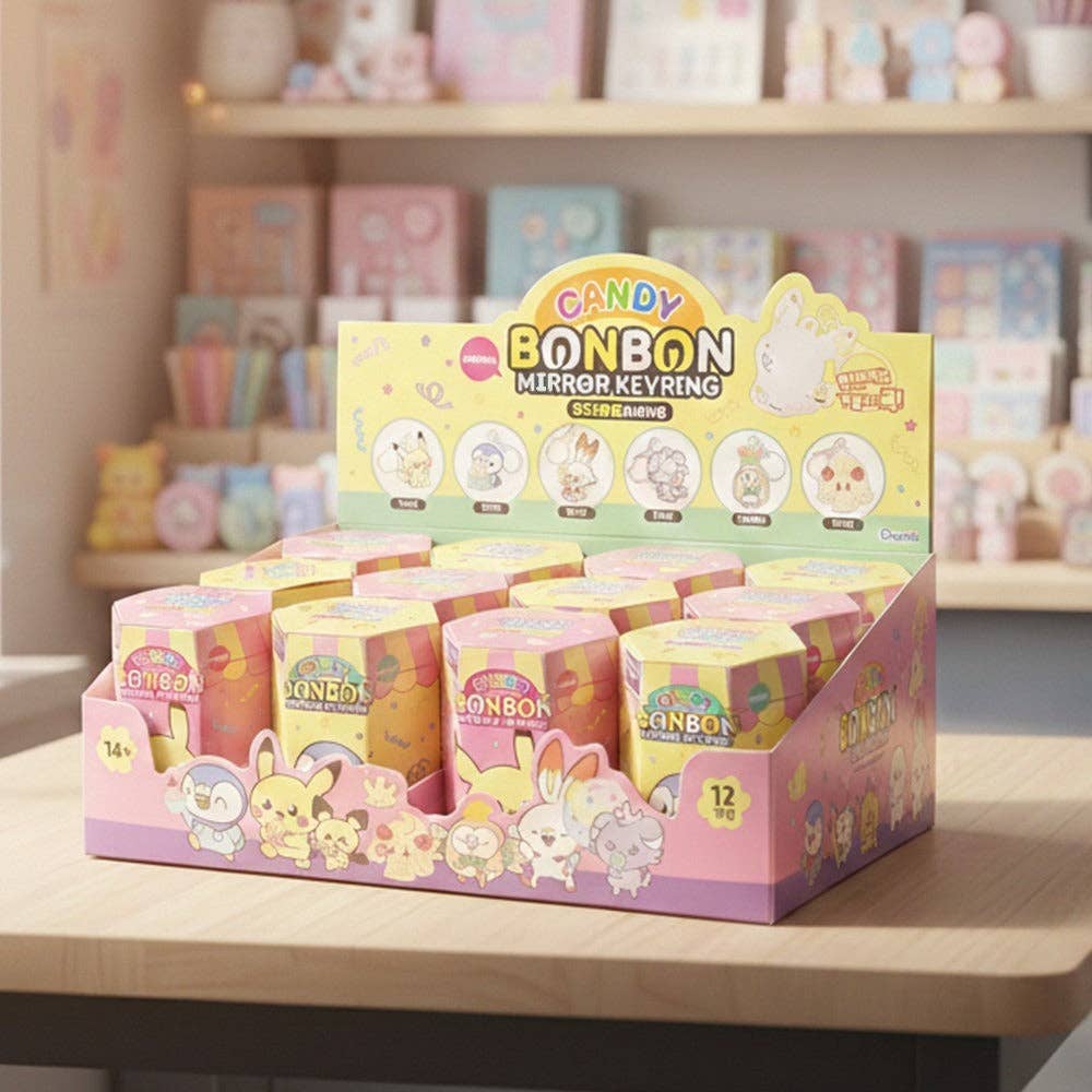Pokémon Pocket Peace Candy BonBon Mirror Keyring (Random Blind Box)