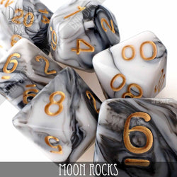 Moon Rocks 7 Dice Set