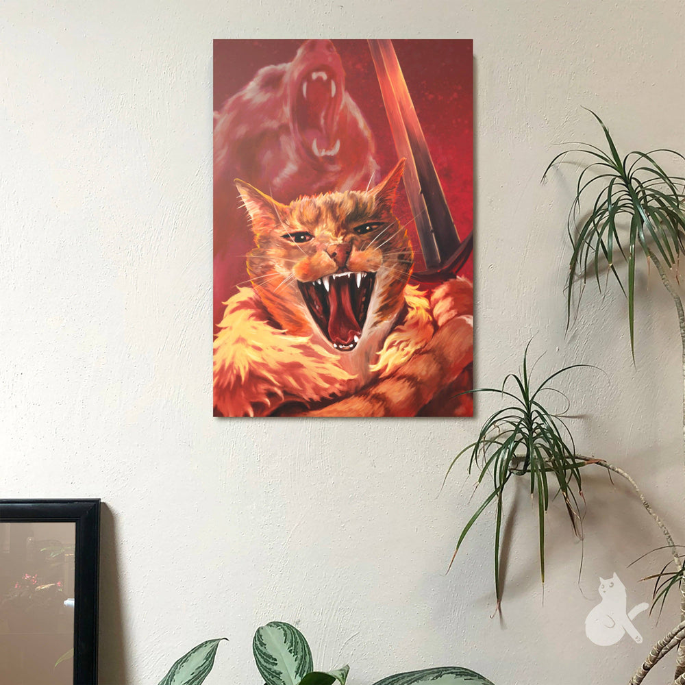 Barbarian Cat Prints: 8.5 x 11" Print