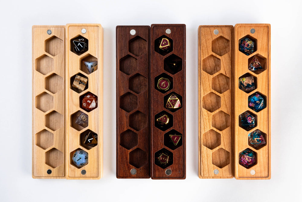 Purple Heart Wood Dice Vault