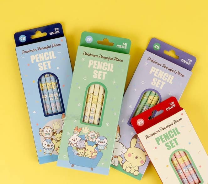 Pokémon Peaceful Place School 5-Pencil Set