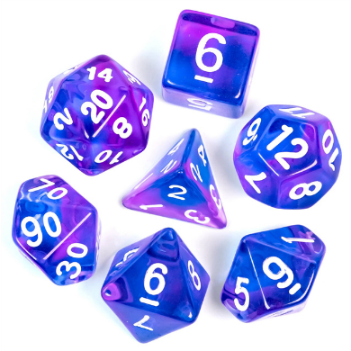 Crystal Dream RPG Dice Set