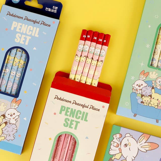 Pokémon Peaceful Place School 5-Pencil Set