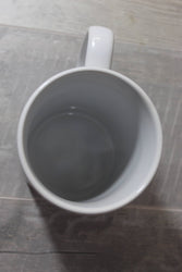 If you speak before coffee roll // 15 Oz. Ceramic Mug: White Handle