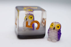 Purple Owl RPG Dice Set