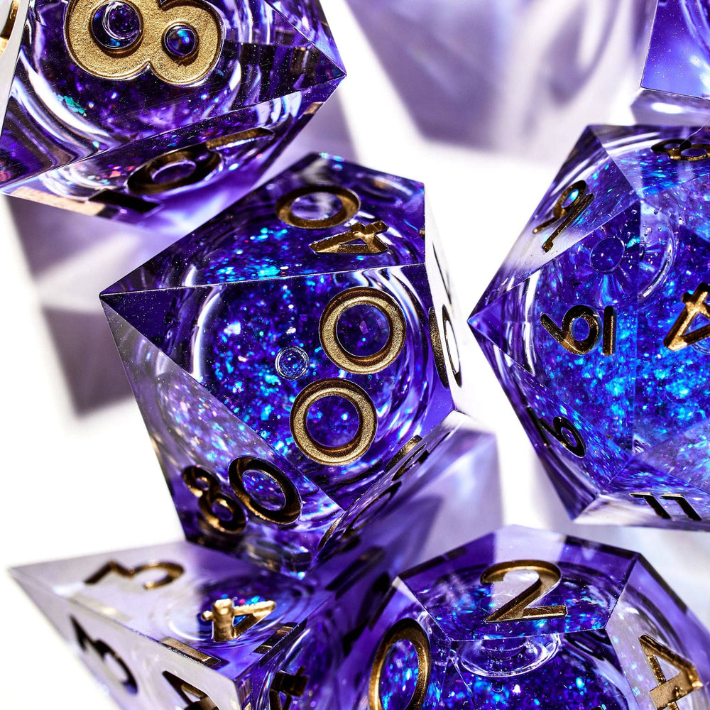 The Weave 7-Piece Liquid Core Dice Set