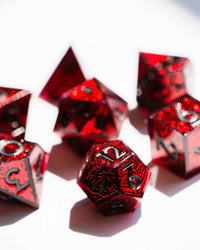 Exsanguinated 7-Piece Iconic Vampire-Themed Dice Set
