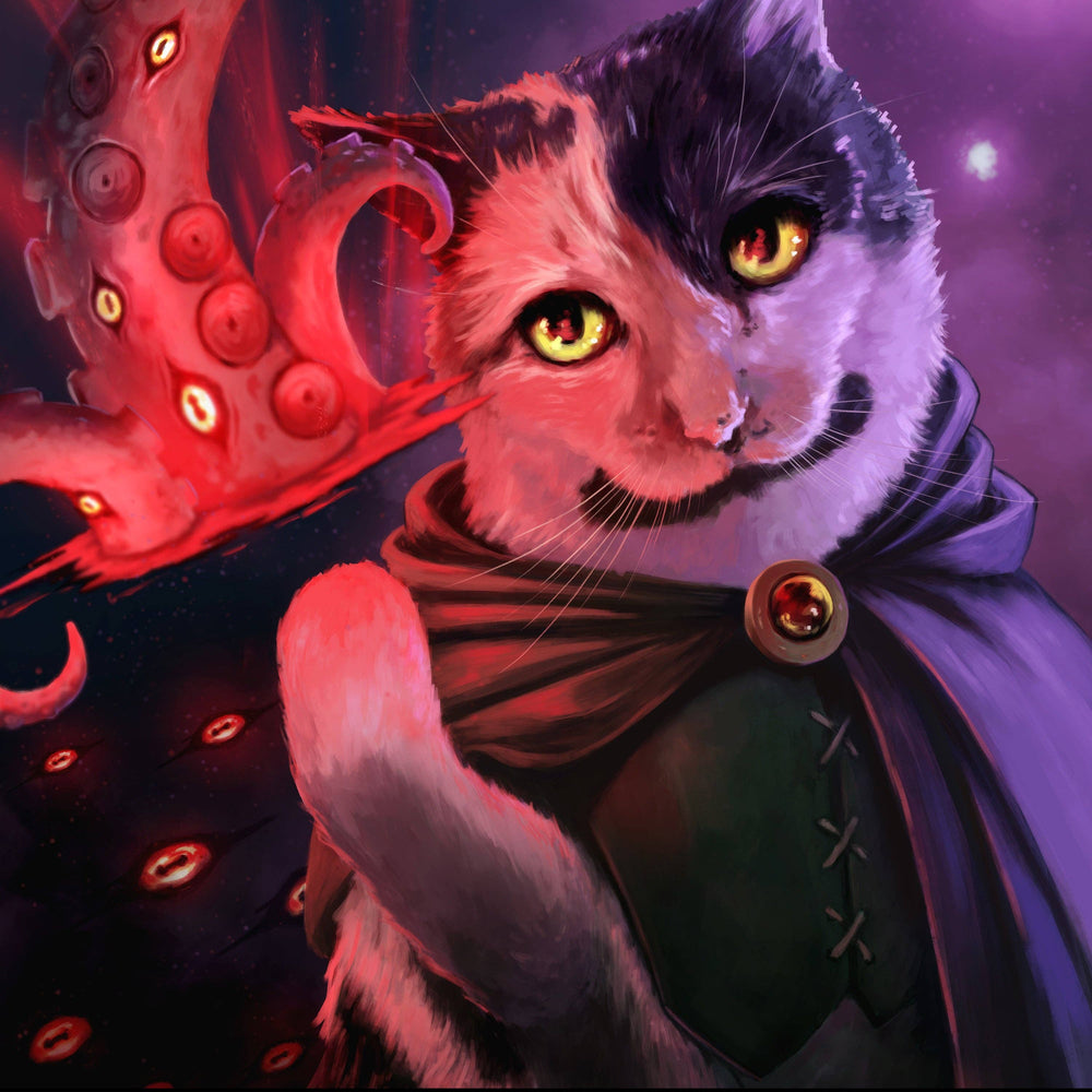 Warlock Cat Prints: 8.5 x 11" Print