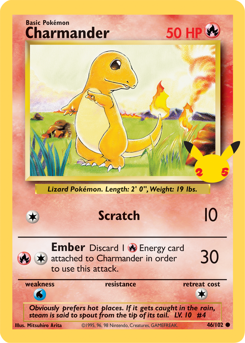 46 102 pokemon card Charmander (46/102) (Jumbo Card) [First Partner Pack]