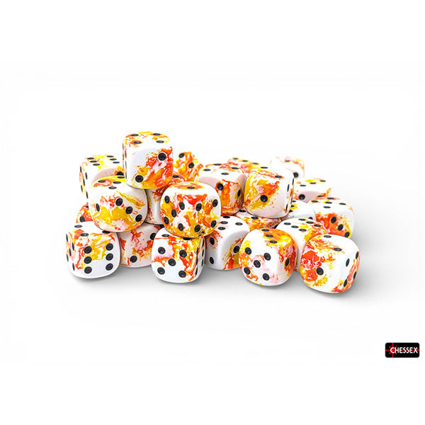 Chessex 12mm d6 (36) Brush Dice - Sunrise