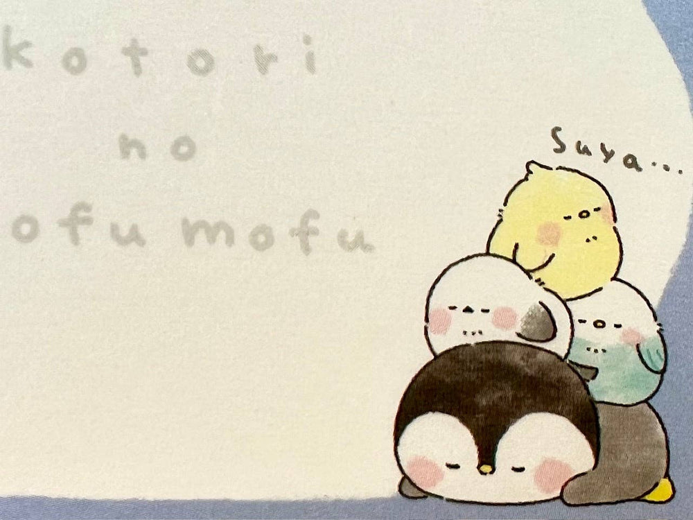 212233 Birds kotori no mufu mofu Mini Notepad-10