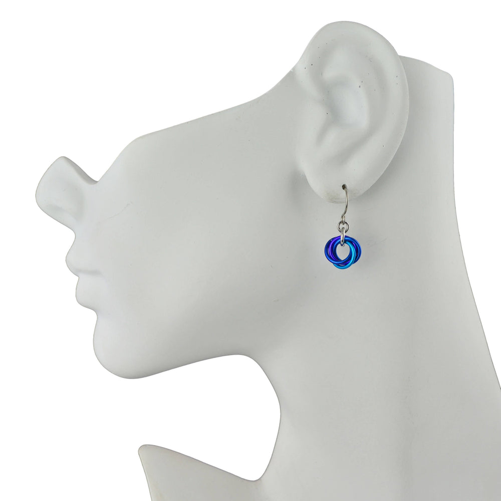 Knotted Metal Mini Earring - Flame