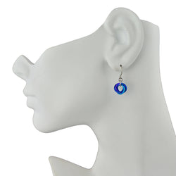 Knotted Metal Mini Earring - Shades of Violet