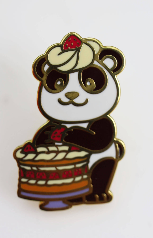 Pastry Pets: Strawberry Shortcake Panda - Pin & RPG Dice Set