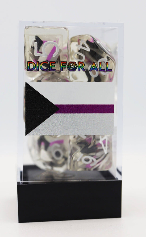 Demisexual Flag RPG Dice Set