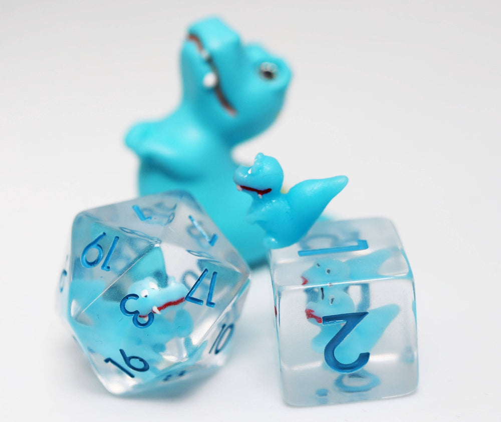 Baby Velociraptor RPG Dice Set