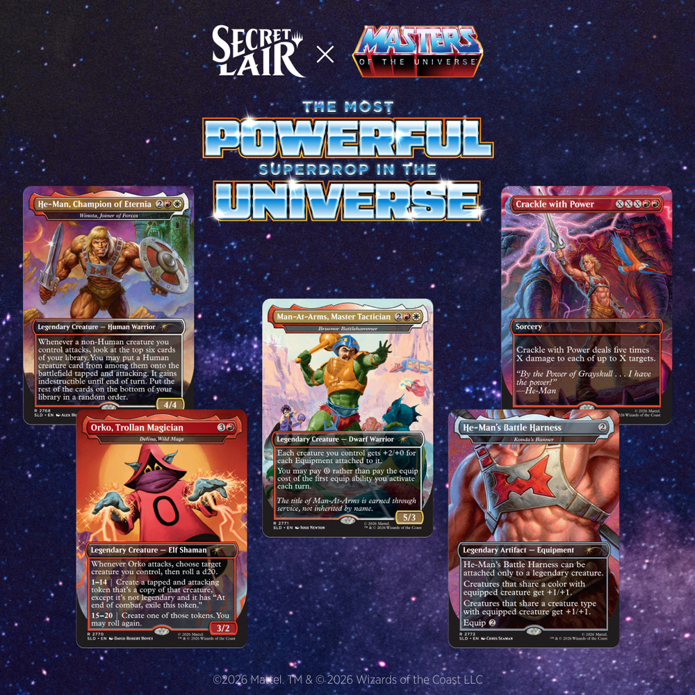 Secret Lair x Masters of the Universe™: By the Power of Grayskull! Traditional Foil