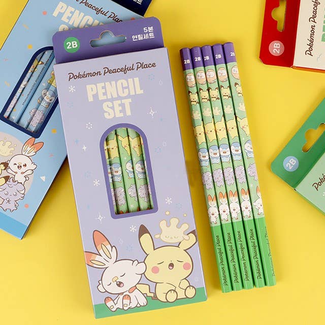 Pokémon Peaceful Place School 5-Pencil Set