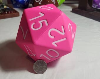 Big Foam Dice 4 inch D20's (11 colors) by Zucati: 6 pack random