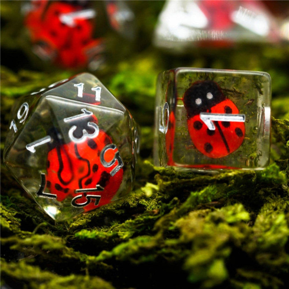 Red Ladybug  RPG Dice Set