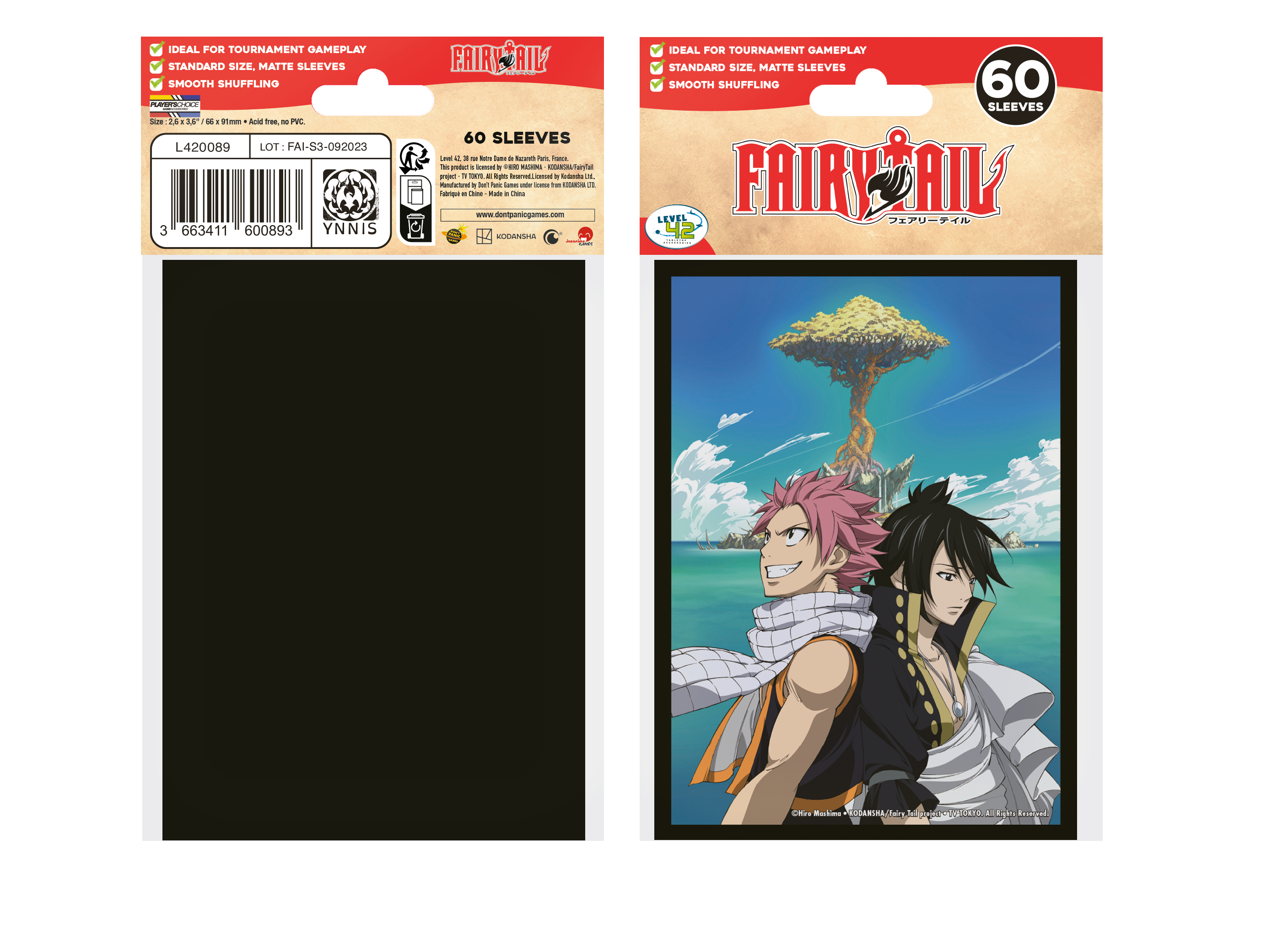 Officially Licensed HeroesofFairyTail StdSleeves Brotherhood