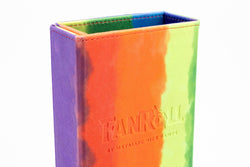 Fold Up Dice Towers for Random DND Dice Rolls (6 colors): Watercolor Rainbow