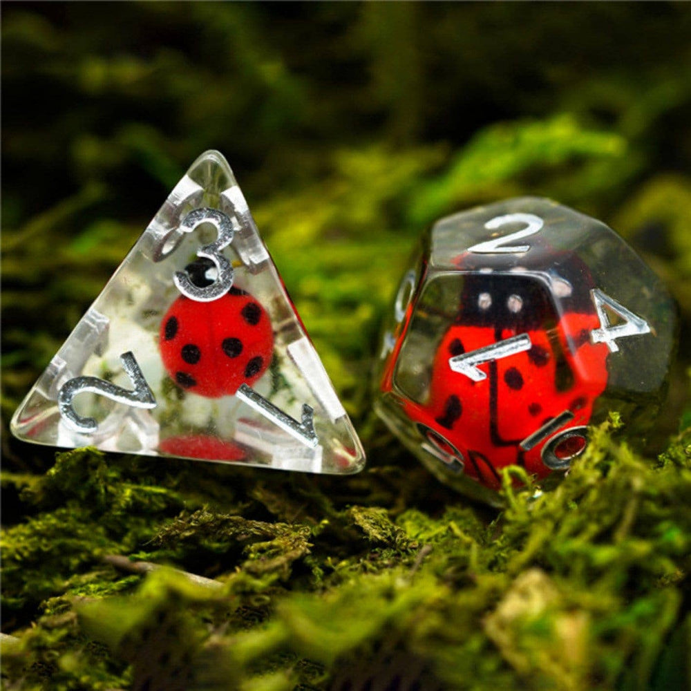 Red Ladybug  RPG Dice Set