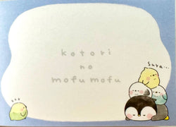 212233 Birds kotori no mufu mofu Mini Notepad-10