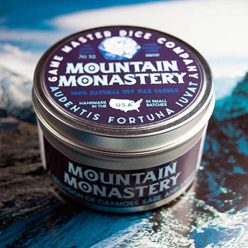 Mountain Monastery Gaming Candle: 8oz