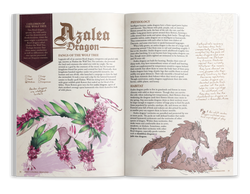 The Field Guide To Floral Dragons: Flower Dragon Bestiary - 5e D&D (Hardcover)