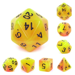 Glow in the Dark FireBall RPG Dice Set