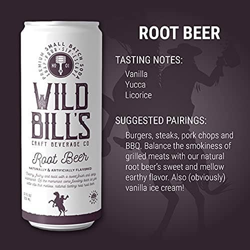 Wild Bill's - Root Beer: Premium Cane Sugar Soda
