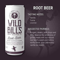 Wild Bill's - Root Beer: Premium Cane Sugar Soda