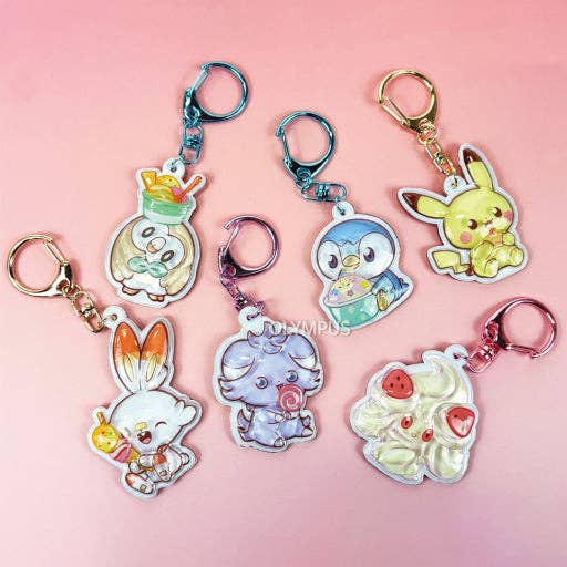 Pokémon Pocket Peace Candy BonBon Mirror Keyring (Random Blind Box)
