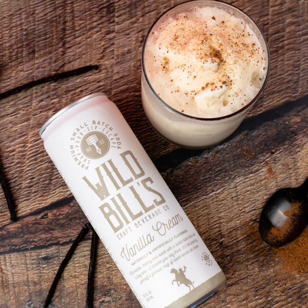 Wild Bill's - Vanilla Cream: Premium Cane Sugar Soda