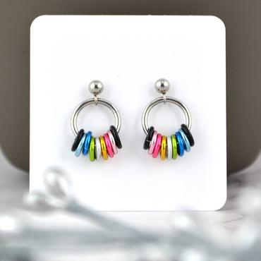 Queer Pride - Small Hoop Earring on Post