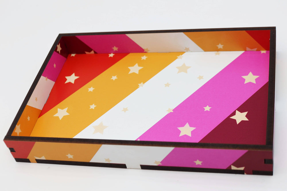 Chromatic Pride Dice Tray - Lesbian