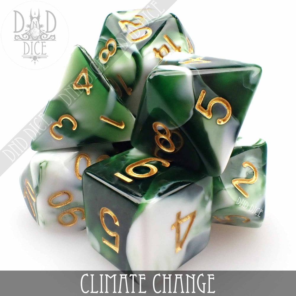 Climate Change 7 or 11: 7 Dice Set