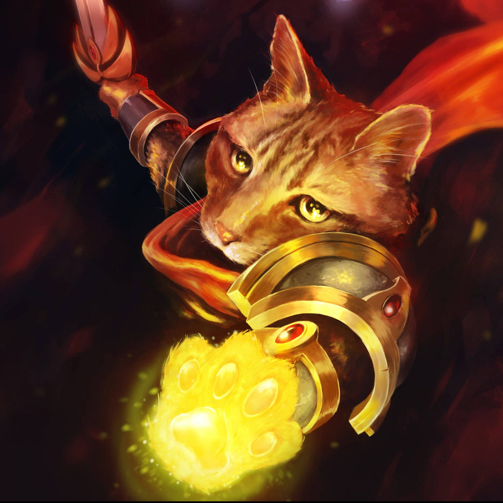 Paladin Cat Prints: 8.5 x 11" Print