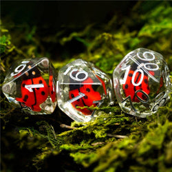 Red Ladybug  RPG Dice Set