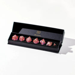 Coral Rose 7-Piece Polyhedral Dice Set