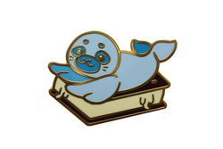 Pastry Pets: Ice Cream Sandwich Seal - Pin & RPG Dice Set