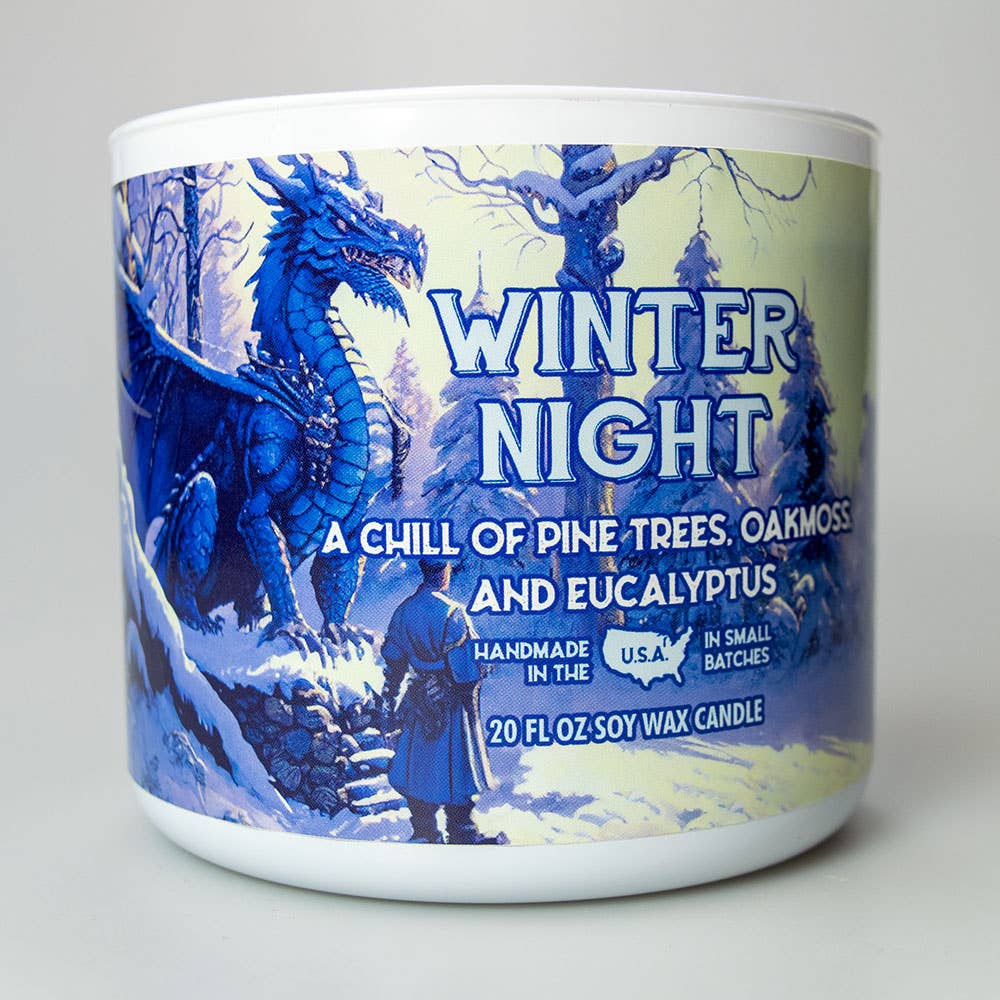 Winter Night Gaming Candle: 8oz