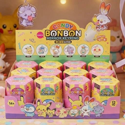 Pokémon Pocket Peace Candy BonBon Mirror Keyring (Random Blind Box)