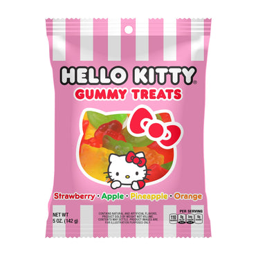 Hello Kitty Fruit Gummy Treats, 5oz peg bag, 12ct